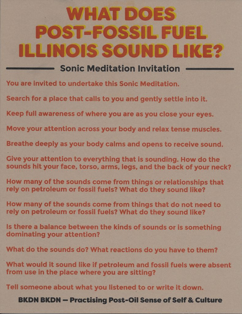 Sonic Meditation: What Does Post-Fossil Fuel Illinois Sound Like?